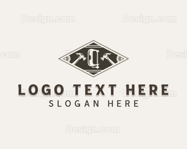 Woodworking Handyman Tools Logo