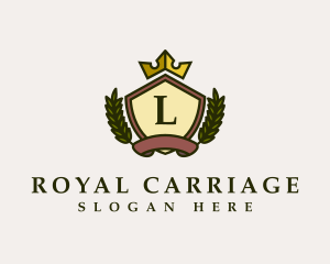 Royal Shield Crown logo design