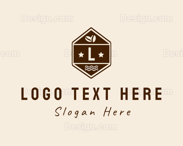Hexagon Coffee Bean Logo