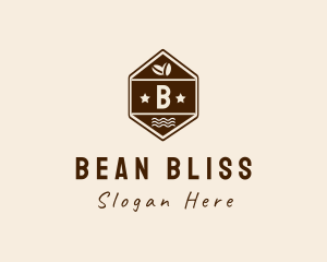 Hexagon Coffee Bean logo design