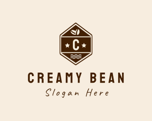 Hexagon Coffee Bean logo design