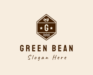 Hexagon Coffee Bean logo design