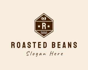 Hexagon Coffee Bean logo design