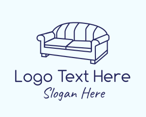 Monoline Sofa Furniture logo design