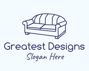 Monoline Sofa Furniture logo design