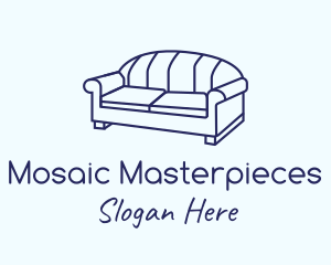 Monoline Sofa Furniture logo design