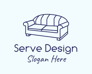 Monoline Sofa Furniture logo design