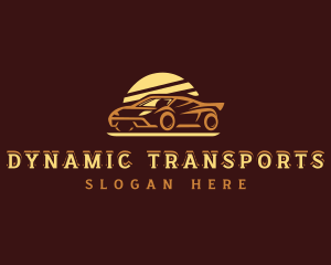 Race Car Transportation logo design