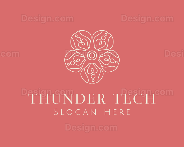 Organic Flower Petal Logo