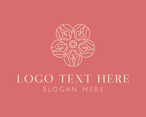 Organic Flower Petal  logo