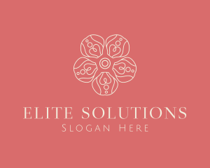 Organic Flower Petal  logo