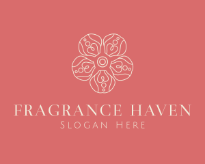 Organic Flower Petal  logo design