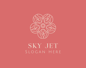 Organic Flower Petal  logo