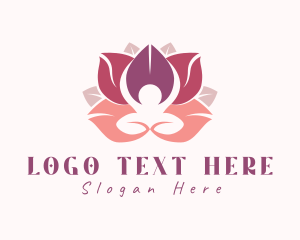 Wellness Lotus Flower logo