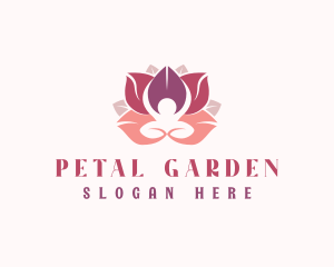 Wellness Lotus Flower logo design