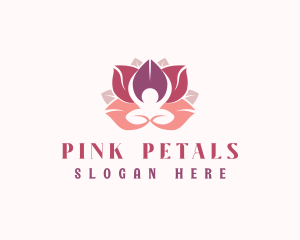 Wellness Lotus Flower logo design