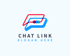 Chat Communication App logo design