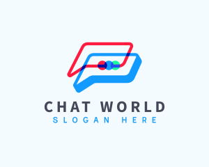 Chat Communication App logo design