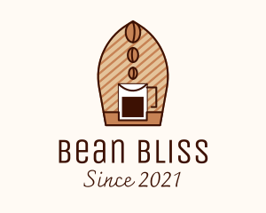 Brewed Coffee Bean logo design