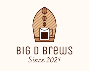 Brewed Coffee Bean logo design