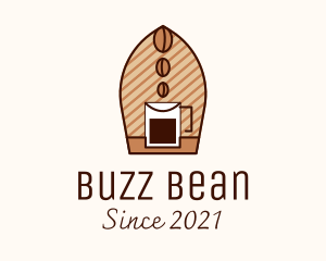 Brewed Coffee Bean logo design