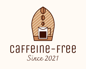 Brewed Coffee Bean logo design