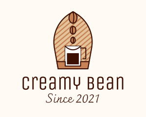 Brewed Coffee Bean logo design