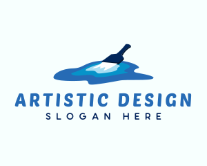  Paint Brush Artist logo design