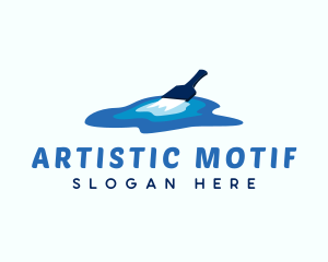  Paint Brush Artist logo design