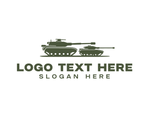 Tank Vehicle Military logo