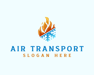 Ice Fire Thermal HVAC logo design