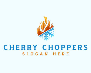 Ice Fire Thermal HVAC logo design