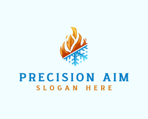 Ice Fire Thermal HVAC logo design