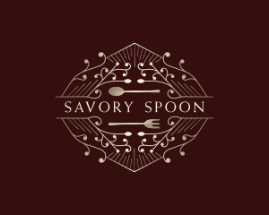 Eatery Spoon Fork Restaurant logo design