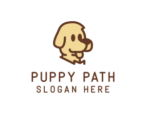 Cute Puppy Veterinarian logo design