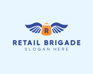 Retail Bag Wings  logo design