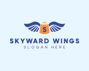 Retail Bag Wings  logo design