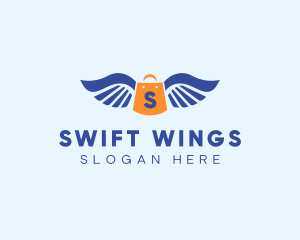 Retail Bag Wings  logo design