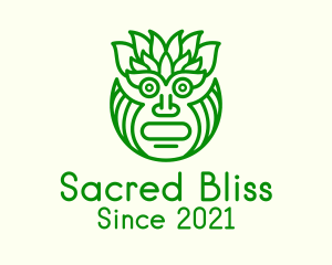 Leafy Tribal Mask logo