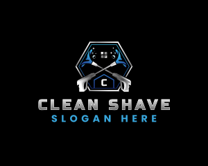 Pressure Wash Cleaning logo design