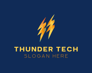 Gradient Lightning Thunder logo