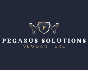 Pegasus Shield Boutique logo design