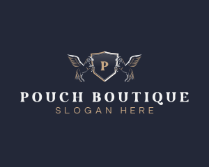 Pegasus Shield Boutique logo design