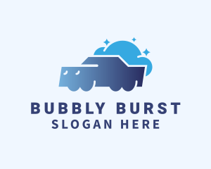 Gradient Car Bubbles logo design