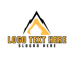 Mountain Construction Business logo