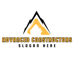 Mountain Construction Business logo design