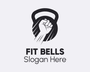 Kettlebell Muscle Workout logo design