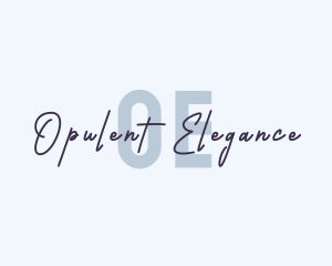 Feminine Elegant Brand logo design