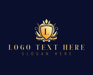 Luxury Floral Crest Logo