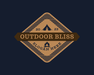 Outdoor Camping Adventure logo design